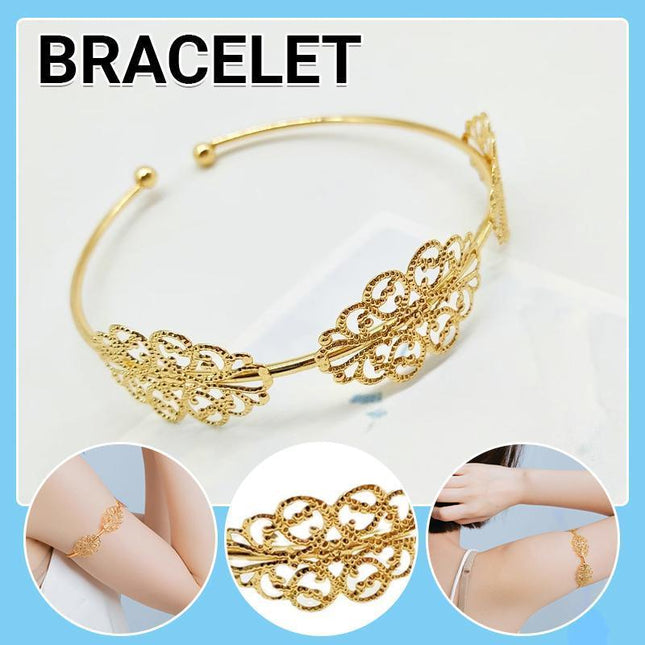 Women Upper Arm Cuff Armband Adjustable Jewelry Bracelet Minimalist Bangle Gift - Aimall