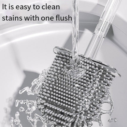 Corrugated Toilet Brush No Dead Angle Wall Hanging Toilet Cleaning Brush