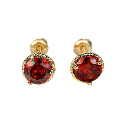 Three Claws Twisted Lace Threaded Stud Earrings Simple Elegant Earrings Women