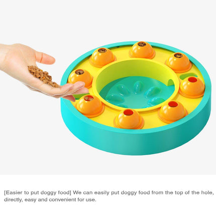 Interactive Slow Feeder Toy for Dogs Cats Pet Puzzle Hidden Treat Food Dispenser