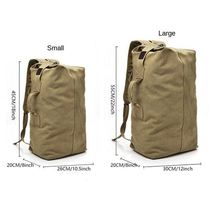 Large Capacity Travel Backpack for Men Outdoor Sports Bag Canvas Rucksack