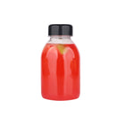 20pcs 250ml Reusable Plastic Juice Bottles 38mm Caliber Clear Beverage Container