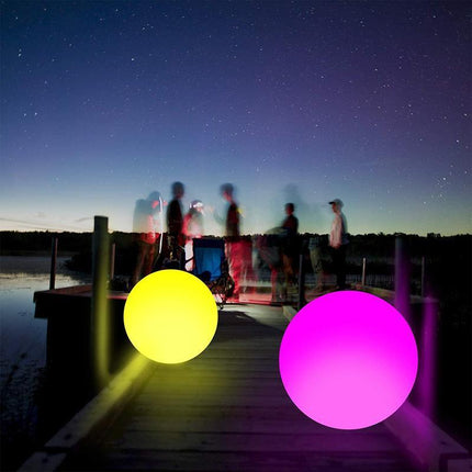 Outdoor Inflatable Beach Ball LED Light Swimming Pool Party Water Game Toys - Aimall