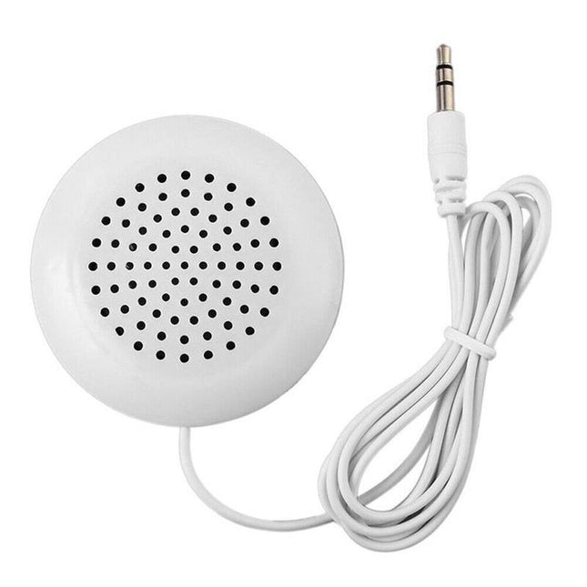 White Mini 3.5mm Pillow Speaker For iPhone iPod CD Radio MP3 MP4 Player - Aimall