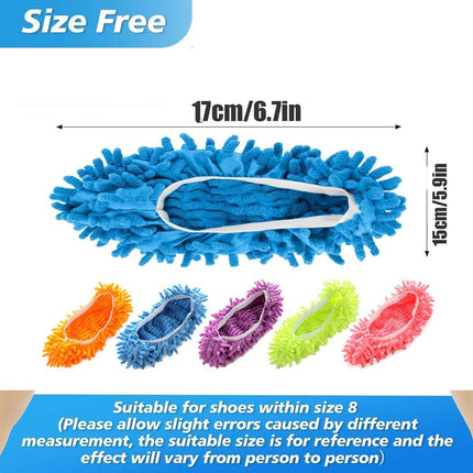 10pairs Washable Floor Cleaning Mop Shoes Removable Slipper Covers for Mopping