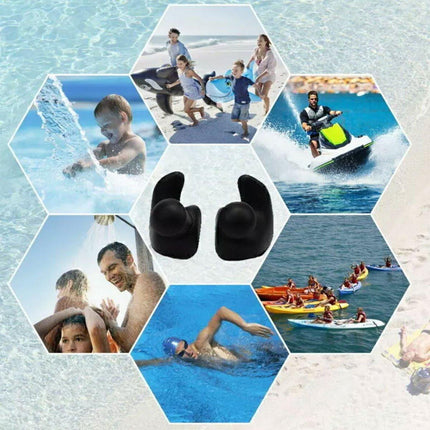 Silicone Swim Earplugs Swimmer Waterproof Swimming Antinoise Earplug