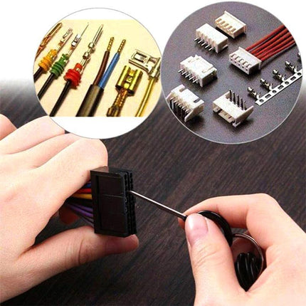 76Pcs/Set Pin Ejector Wire Kit Extractor Auto Terminal Removal Connector Tool - Aimall