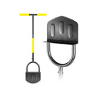 Manual Lawn Edge Cutting Shovel Serrated Half Moon Lawn Edging Tool with Handle