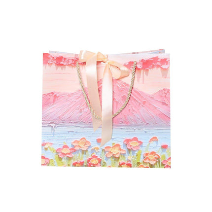 50PCS Cloud Mountain Petals Cream Wind Stereo Oil Painting Paper for Gift Wrapping