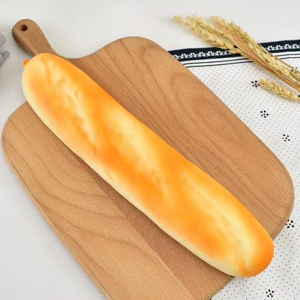 2pcs Long Bread Food Display Model Realistic Fake Bread for Bakery Decoration