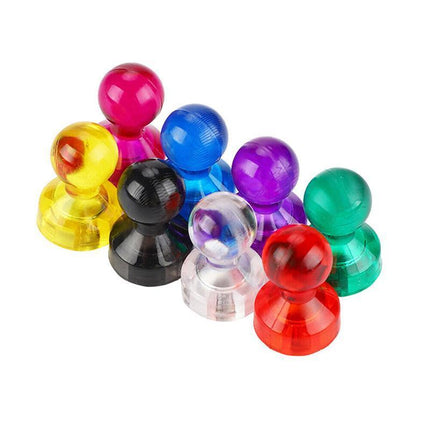 10-40x Magnets Push Pin Thumbtacks Magnets Fridge Whiteboard Magnets Office Home - Aimall