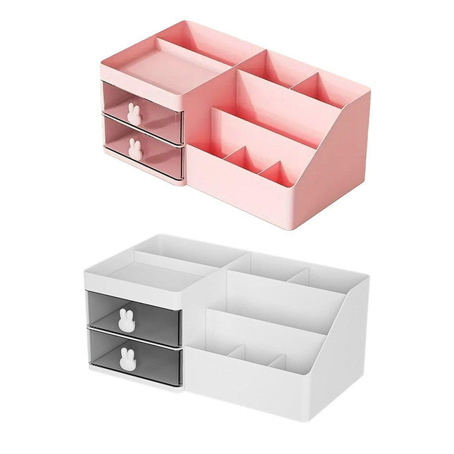 Cartoon Drawer Type Cosmetic Jewelry Storage Box Desktop Student Stationery Box