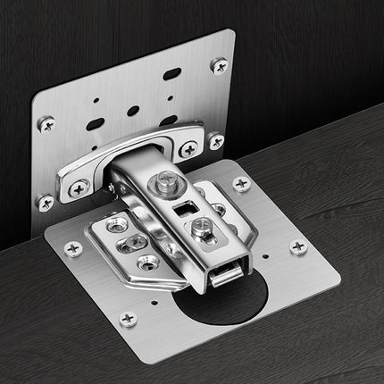 Hinge Repair Plate Rust Resistant Steel Furniture Cupboard Repair Mount Tool - Aimall
