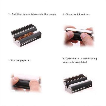 70MM Portable Tobacco Cannabis Joint Roller Maker Cigarette Rolling Machine DIY - Aimall