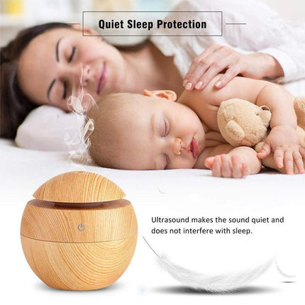 Ultrasonic Aroma Air Humidifier Aromatherapy Diffuser Essential Oil Led Purifier - Aimall