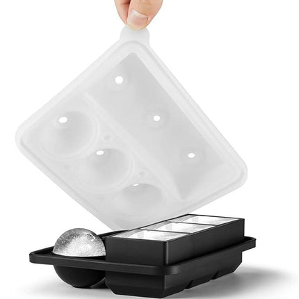 Silicone Ice Cube Mold for Whiskey Creative Ice Cream Sphere Maker with Funnel
