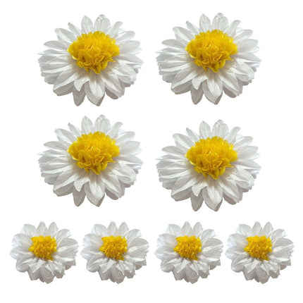8PCS Sunflower Daisy Paper Flowers 20cm/30cm Wall Hanging Party Room Decoration