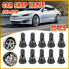 10x TR412 Car Auto Snap In Tyre Valve Rubber Tubeless Short Valve Stems - Aimall