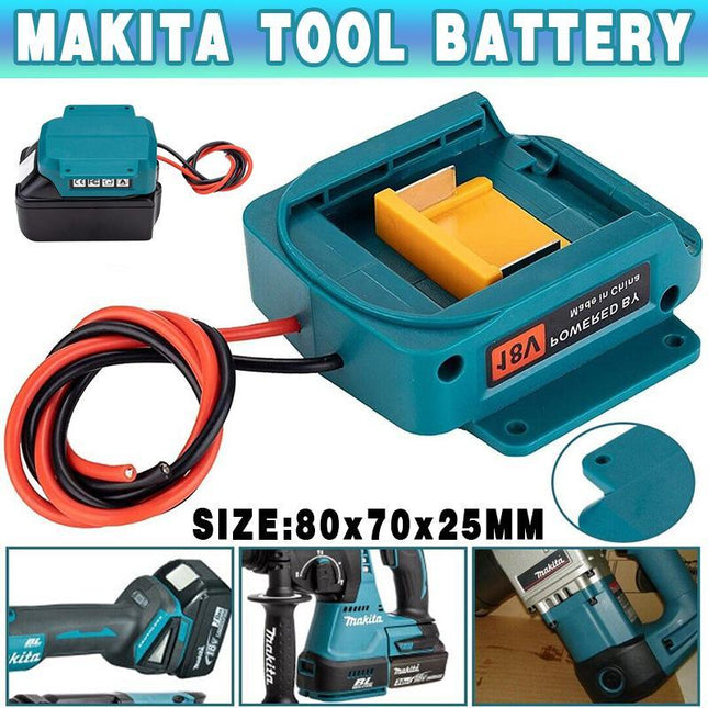 Battery Power Mount Connector Adapter For makita 18V Dock Holder with Cables - Aimall