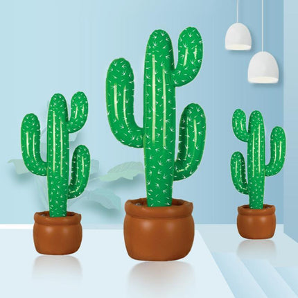 Cactus Decorations Party Mexican Cowboy Supplies Prop Inflatable Blow Up Western - Aimall