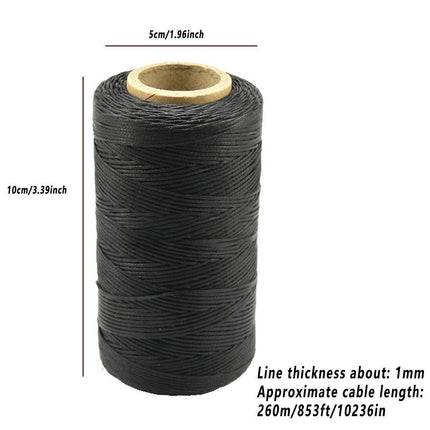 260m 150D Leather Sewing Waxed Thread Hand Stitching Craft Repair Cords 4Colours