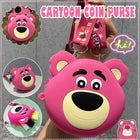 Toy Story Lotso Silicone Bag Messenger Bag Coin Purse Cute Mini Bag cartoon gift AU - Aimall