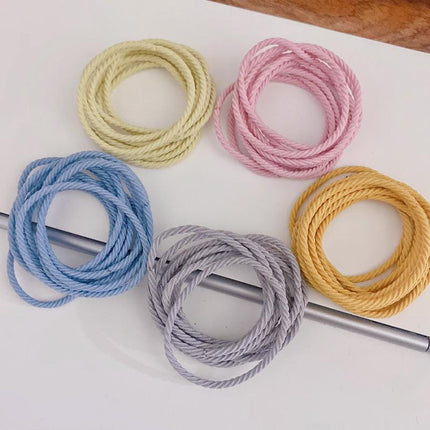 100PCS Elastic Hair Ties Band Rope Cute Tiny Ponytail Holders Girls Bulk Set - Aimall