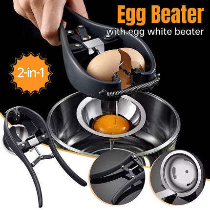 Quick Egg Opener Whisk Baking Kitchen Gadget Tool for Easy Cooking and Meal Prep