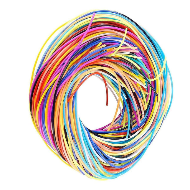 200pcs Colourful 1M PVC Braided Rope DIY Craft Cord for Bracelet Making Supplies