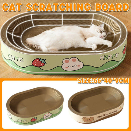Extra-Large Oval Cat Scratching Board Durable Pet Toy Cat Kittens Wear Resistant
