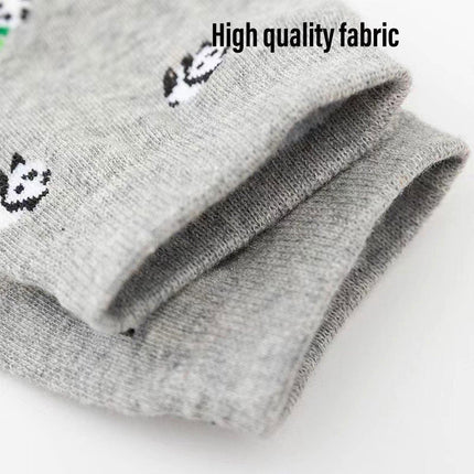 Cute Cat Design Women Cotton Socks Fun Cartoon Cute Tube Socks for Casual Wear