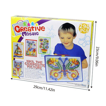Mushroom Nail Educational DIY Puzzle Toy Set for Creative Learning and Play