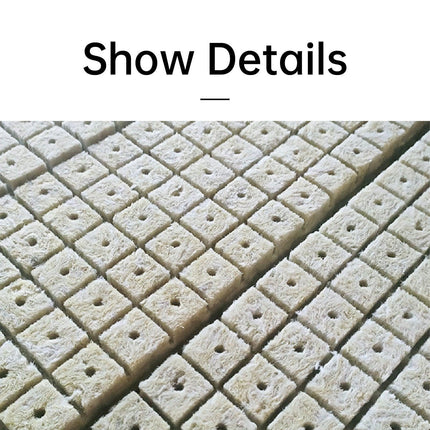 25X25 Type 100 Grain/Bag Soilless Culture Hydroponic Seedling Rock Wool Substrate