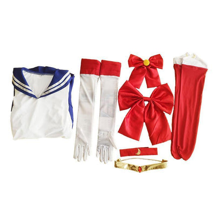 Anime Sailor Moon Tsukino Usagi Cosplay Costume Uniform Dress Halloween Outfits AU - Aimall