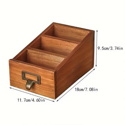 Wooden Desktop Shelf Organizer Storage Rack Office Home Workspace Accessories