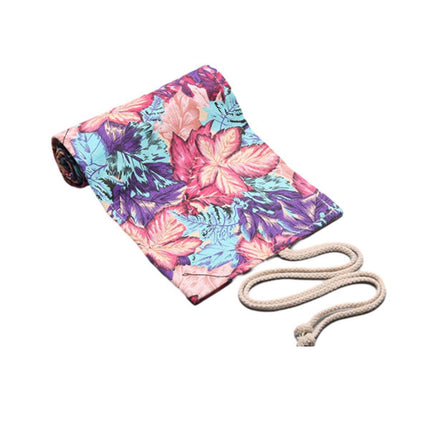 48/72 Hole Canvas Roll Pen Bag Pencil Case for Colored Pencils and Sketch Tools