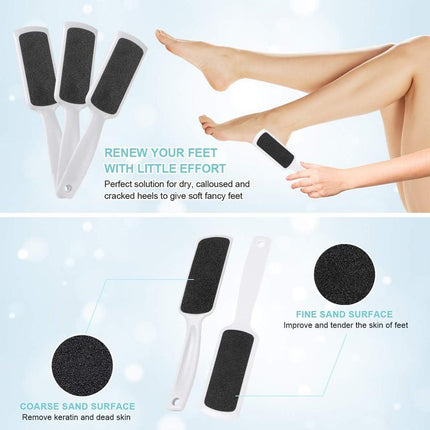 Double Sided Foot File Callus Remover Pedicure Skin Care Sanding Foot File Tool - Aimall