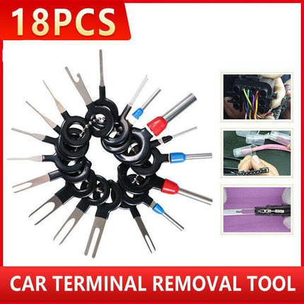 18Pcs Terminal Removal Tool Car Circuit Wire Extractor Cable Wiring Connector Au - Aimall