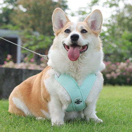 Reflective Dog Leash Vest Type Pet Harness Adjustable Chest Strap Small Dogs