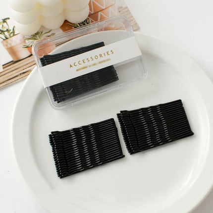 40 PCS Short Black Waved Hair Pins Bobby Pins Grips Salon Dance Hair Accessories - Aimall