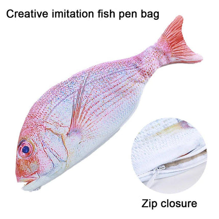 Creative Simulation Fish Pencil Case Large Capacity for Students Stationery Case