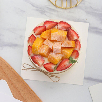20pcs Square Paper Cake Base Mats for Birthday Wedding Party Dessert Display