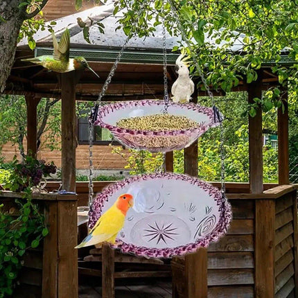 Outdoor Hanging Bird Feeder Bath Garden Patio Decoration for Attracting Birds