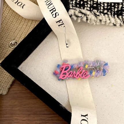 Colourful Knitted Hair Clip Fashion Hair Accessory for Women Cute Bangs Clip
