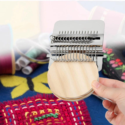 Mini Loom Speedweve Weaving Tools 14 Hooks Darning Machine Handmade Craft