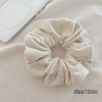 Corduroy Big Hair Scrunchies Ponytail Holder Hair Ties Rope Hair Accesorries - Aimall