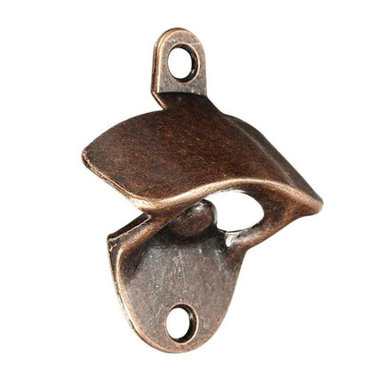 10X Rustic Cast Iron Bottle Opener With Screws Zinc Alloy Wall Mounted Opener - Aimall