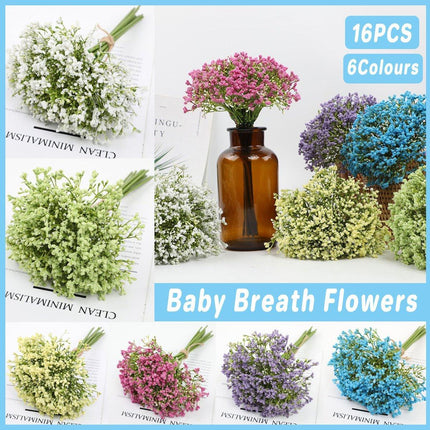 16pcs Artificial Foam Full Star Flowers Wedding Bouquet Home Decor Simulation