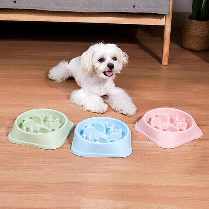 Dog-Bowl Dishes Slow-Feeder Large Pet-Eat Dogs Food-Nonslip Interactive Large - Aimall