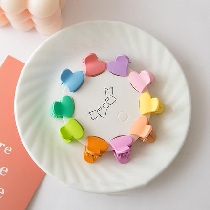 10Pcs Mini Hair Clips Girls Hairpin Clamps Plastic Claws Mix Colour Ladies Kids - Aimall